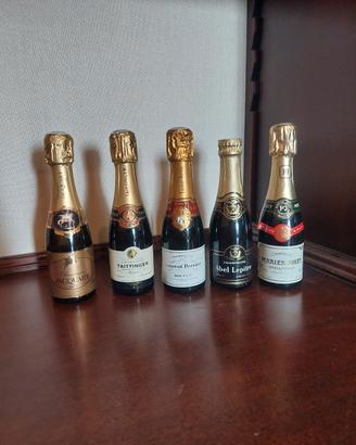 Lotto 5 Champagne Mignon Vintage Collezione Bar