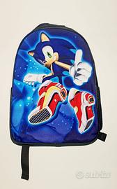 2 zaini  stitch o sonic a scelta omaggio telo mare
