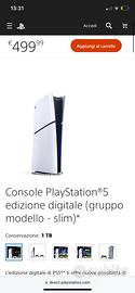 Ps5 con 11 ore di utilizzo (slim 1tb)
