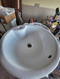 Lavabo da appoggio rotondo