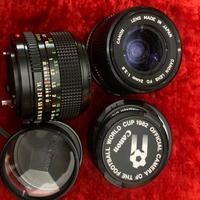 Obiettivi canon FD 24mm piu 50mm 1:1.4