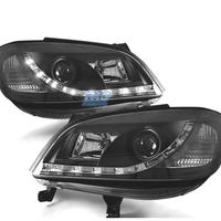 FARI PER OPEL ZAFIRA 99-05 LUCE DIURNA A LED NERI