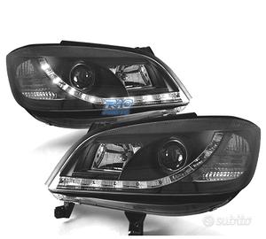 FARI PER OPEL ZAFIRA 99-05 LUCE DIURNA A LED NERI