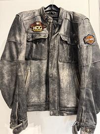 Giacca in Pelle Moto IXS "Spirit of '79" con Perso