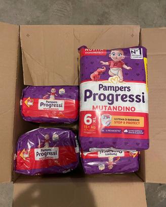 Pampers Progressi Mutandino 6 XL - 15kg (4 confez)