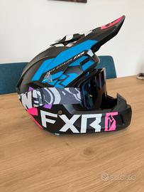 Casco da moto uomo con mascherina