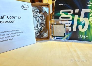 CPU processore i5 6600 LGA1151 + dissipatore stock