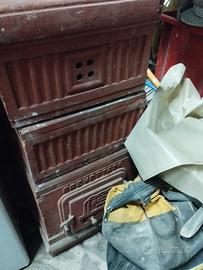 stufa a legna vintage