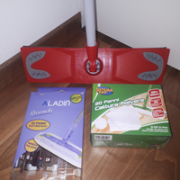 Scopa con panni elettrostatici cattura polvere