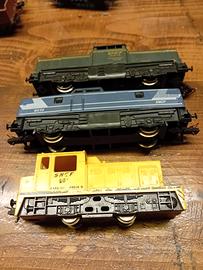 Tre locomotive diesel della Lima Italia scala H0 