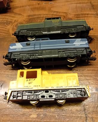 Tre locomotive diesel della Lima Italia scala H0 