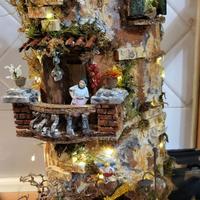 Presepe in tegola artigianale