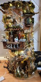 Presepe in tegola artigianale