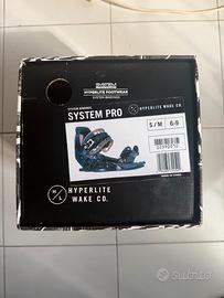 Attacchi Wakeboard Hyperlite System Pro taglia S/M