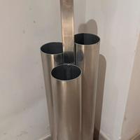 Portaombrelli in alluminio con tubi a grappolo
