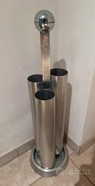 Portaombrelli in alluminio con tubi a grappolo