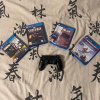 Play station 4+ 3 controller + 4 giochi