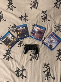 Play station 4+ 3 controller + 4 giochi