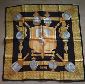 foulard Hermes in seta degli anni 80-90