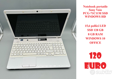 Notebook portatile Sony Vaio PCG-71C11M SSD WINDOW