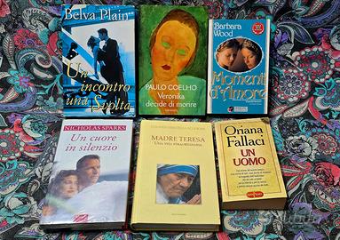Lotto libri (Sparks, Coelho, Plain, Wood, Fallaci)