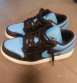 Jordan 1 low black university Blue 