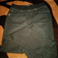 Pantaloni donna neri in jeans Camomilla taglia 44