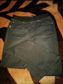 Pantaloni donna neri in jeans Camomilla taglia 44