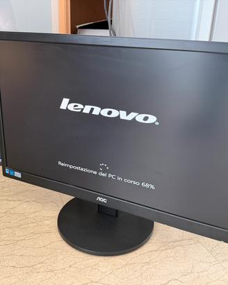 3 monitor in blocco due da 24’ e uno da 22’
