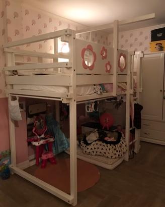 Letto a Soppalco Trasformabile Tedesco