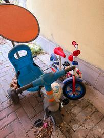 Bici con rotelle e triciclo