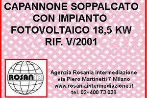 CAPANNONE CON IMPIANTO FOTOVOLTAICO (RIF.  V/2001)