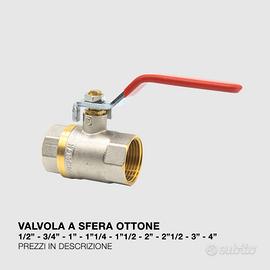 Valvola a Sfera Ottone Acqua FF