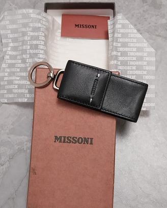 Portachiavi in pelle Missoni. 