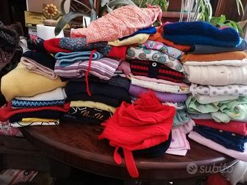 50 pezzi  misti indumenti bimbe 1-6 anni