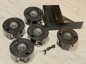 Amplificatore 100V TOA VP-1120B + 5 casse