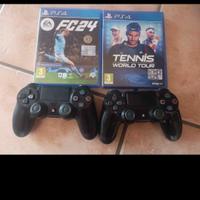PlayStation 4 slim+2 joystick+2 giochi