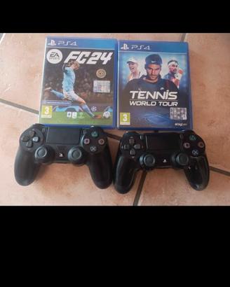 PlayStation 4 slim+2 joystick+2 giochi