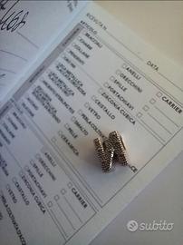 Pandora charm garanzia lettera "N"