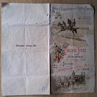Concorso Ippico Firenze maggio 1900 depliant