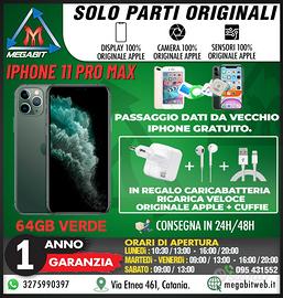 Iphone 11 pro max 64gb verde -totalmente originale