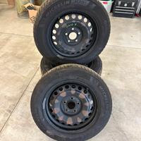 Cerchi in ferro + gomme Michelin Alpin 6