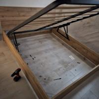 letto matrimoniale contenitore comodini e comò 