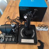 Logitech X56 Hotas con mod throttle e scatola