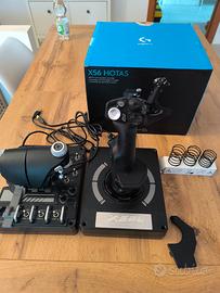 Logitech X56 Hotas con mod throttle e scatola