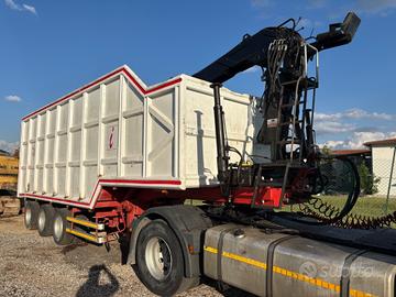 Semirimorchio canguro rottami gervasi con gru cari