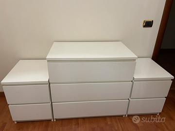 Comodini e cassettiera Malm