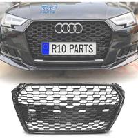 GRIGLIA PER AUDI A4 B9 15-19 LOOK RS4 NERO LUCIDO