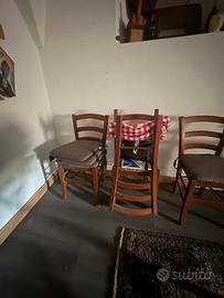 Set 4 Sedie da Interno con Cuscino
