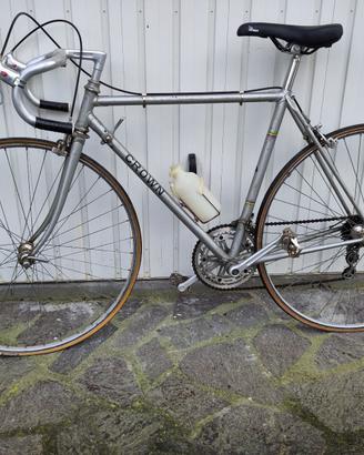 Vintage bicicletta da corsa Crown argento